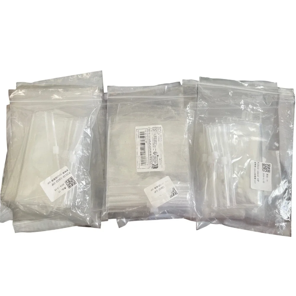 158 Clear PVC Slider Zip Packaging Bags 4.5